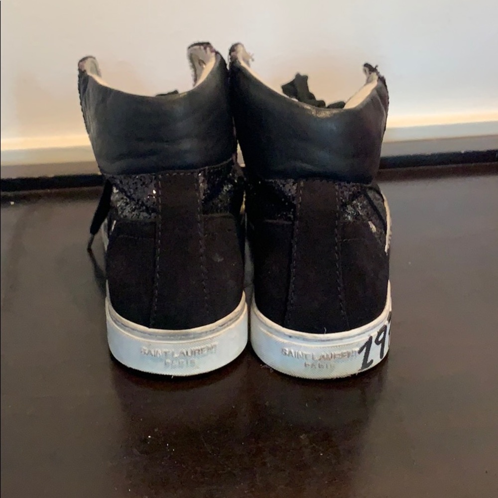 SAINT LAURENT Glitter 'bad Lieutenant' Hi-tops - Picture 3 of 9